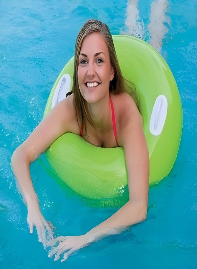 NELSTRAB Adult Swimming Ring Inflatable Pool Float Tube Water Swim Tube with 2 Handles(8 + Years up)(Size - 30''inch)(Multi Color)(1 PIS) - Image 3